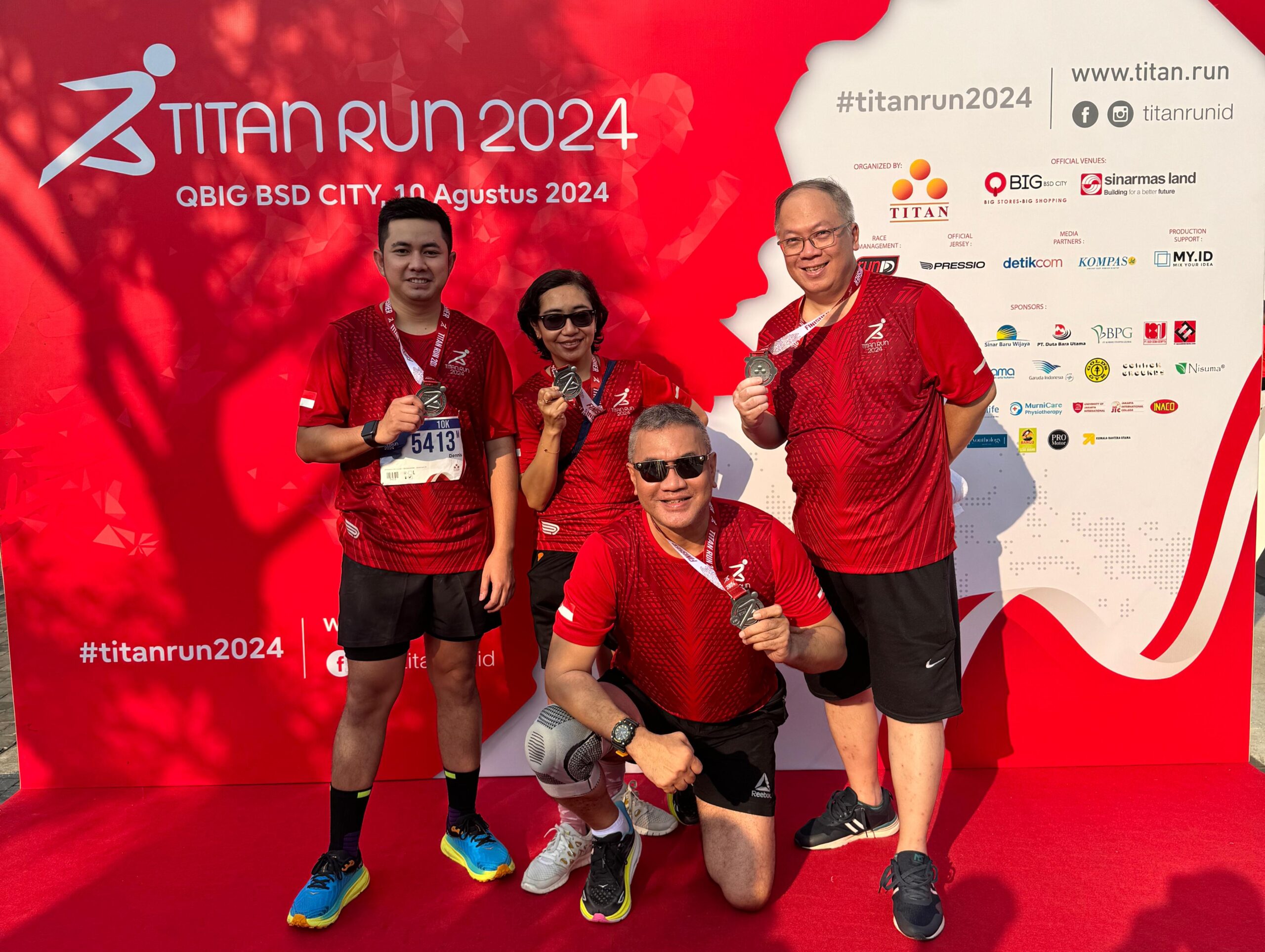 Bank Dassa ikut berpartisipasi di Titan Run 2024